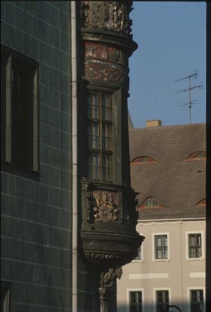 Torgau, Rathaus : Erker
