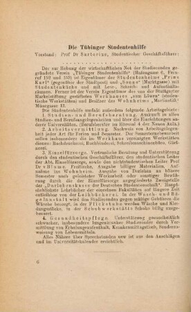 6, Die Tübinger Studentenhilfe E.V.