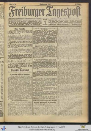 Nr. 275-297 (Dezember 1911)