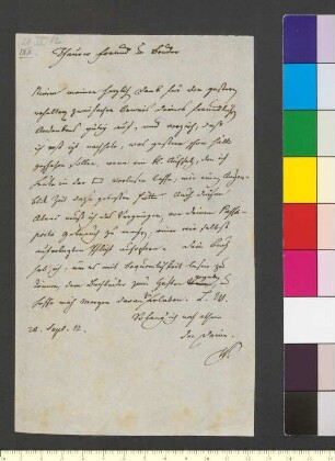 Brief von Wieland, Christoph Martin an Goethe, Johann Wolfgang von