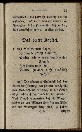 Das dritte Kapitel – Das vierte Kapitel