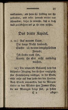 Das dritte Kapitel – Das vierte Kapitel