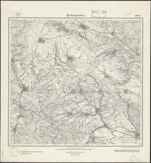 Meßtischblatt 2862 : Herleshausen, 1927 : Herleshausen. - Hrsg. 1909, einz. Nachtr. 1927. - 1:25000. - [Berlin]: Reichsamt für Landesaufnahme, 1927. - 1 Kt.