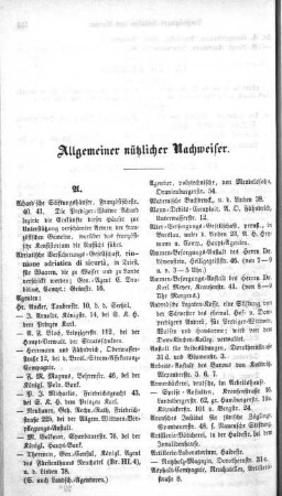 Allgemeiner nützlicher Nachweiser