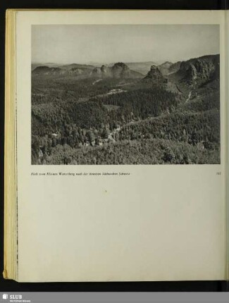 Blick vom Kleinen Winterberg nach der hinteren Sächsischen Schweiz