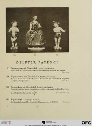 Delfter Fayence (Nr.147-206)