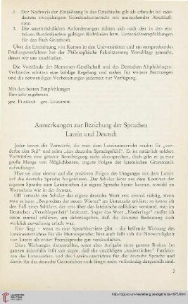18: Anmerkungen zur Beziehung der Sprachen Latein und Deutsch