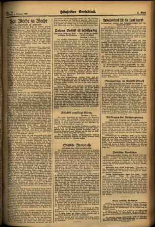 Zweite Ausgabe vom Montag, den 04. Februar 1935.