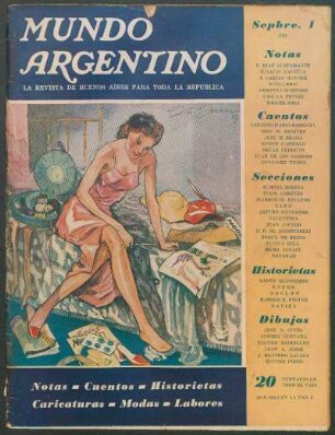 [La mujer y la revista de moda] [Dibujo]
