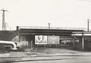 Dresden, Eisenbahnbrücke, Floßhofstr.