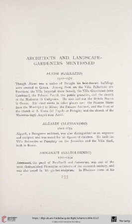 Architects and landscapegardeners mentioned