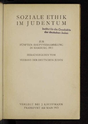 Soziale Ethik im Judentum