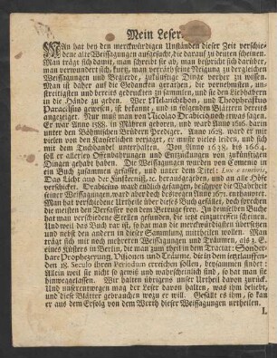 Mein Leser