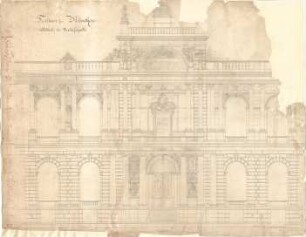 Semper, Gottfried; München; Richard-Wagner-Festspielhaus - Vorderfassade (Details)