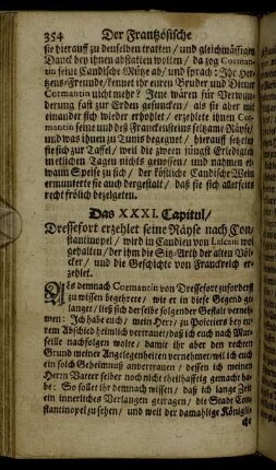Das XXXI. Capitul.