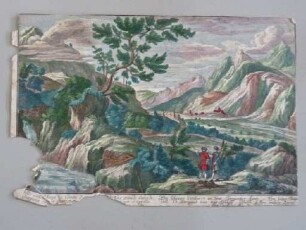 Guckkastenbild mit Ansicht des schönen Gartens zu Anguien, 7. Tafel