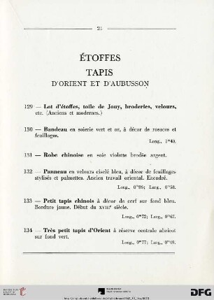Etoffes - Tapis