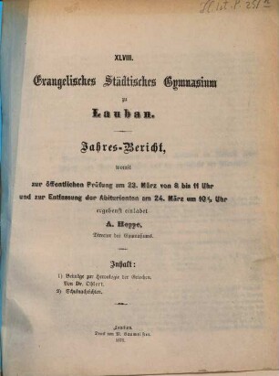 Jahresbericht. 1874/75 = 48