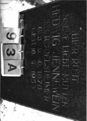 Grabstein 93 (Detailaufnahme)