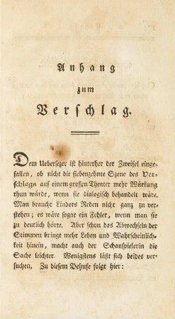 Anhang zum Verschlag