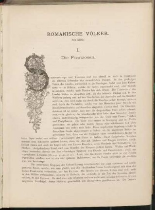 Romanische Völker. (bis 1200.)