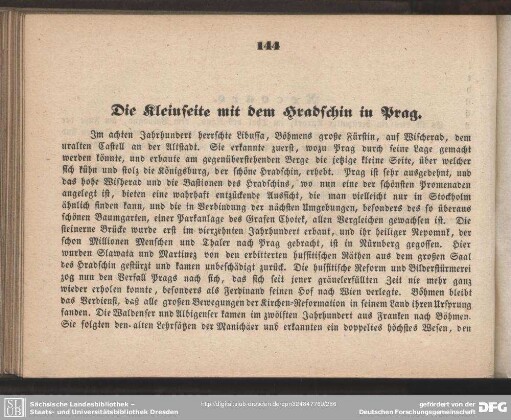 Die Kleinseite mit dem Hradschin in Prag