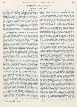 329-332 Bericht über die Brenz-Ausgabe