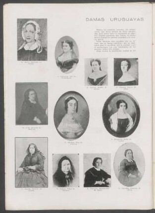 Damas uruguayas del siglo XIX
