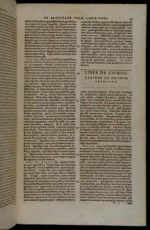 Liber De Consolatione Ad Polybium [...]