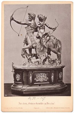 Das Grüne Gewölbe zu Dresden: Silberne Uhr von Werner (mit beweglichen Figuren)
