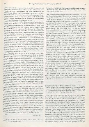 594-595 [Rezension] Aus Kirche und Reich