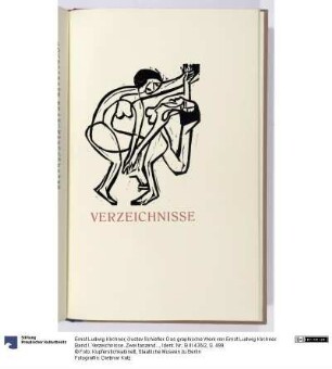Gustav Schiefler. Das graphische Werk von Ernst Ludwig Kirchner. Band I. Verzeichnisse. Zwei tanzende Frauen