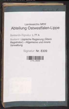 Straßenbau.- Straßenzug V, Distrikt b Horn - Heesten