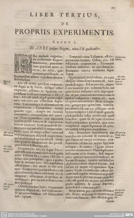 CAPUT I. De AERE ejusque Origine, naturâ & qualitatibus.