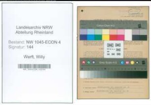 Entnazifizierung Willy Werft , geb. 07.02.1893 (Angestellter)