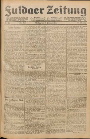 Ausgabe vom Montag, den 02. Februar 1914.