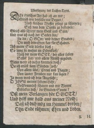 Ubersetzung des Leichen-Texts.