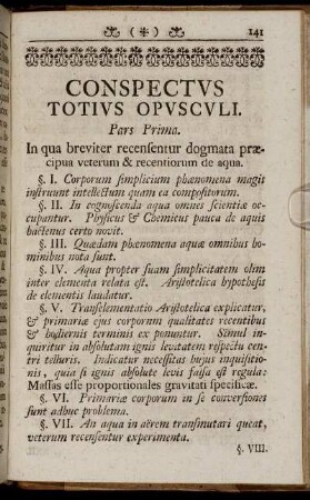 Conspectus Totius Opusculi.