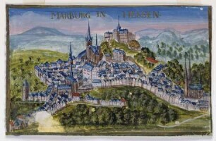 Ansicht der Stadt Marburg