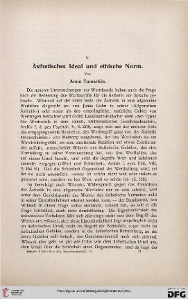 Ästhetisches Ideal und ethische Norm