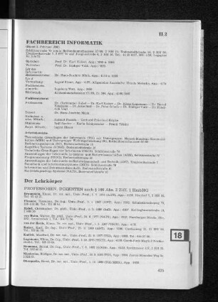 Fachbereich Informatik