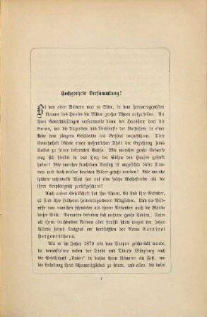 Zum Gedächtnisse Cardinal Hergenröthers : Rede, gehalten in der katholischen Gesellschaft "Union" zu Würzburg am 23. November 1891