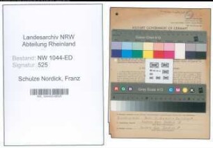 Entnazifizierung Franz Schulze Nordick , geb. 03.06.1919 (Landwirt)
