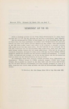 Bijlage XVa. Natadiningrat aan van Nes ... 12en Juni 1829
