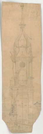Thiersch, Friedrich von; München; Palais Bernheimer - Turm (Ansicht)