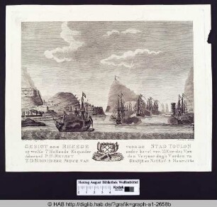 Niederländische Flotte vor Toulon.