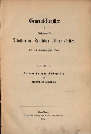 Westermanns illustrierte deutsche Monatshefte : ein Familienbuch für das gesamte geistige Leben der Gegenwart. 24,a, [24, a]. 1869
