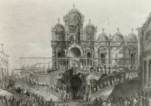 Papst Pius 6. segnet die Venezianer