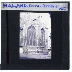 Mailand, Dom : Detailansicht Ostfassade