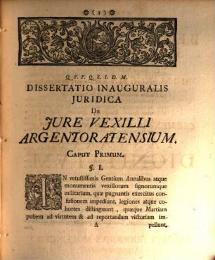 Diss. inaug. iur. de iure vexilli Argentoratensium